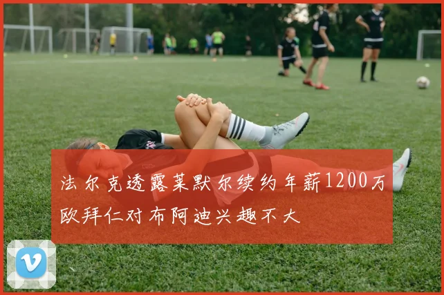 法尔克透露莱默尔续约年薪1200万欧拜仁对布阿迪兴趣不大