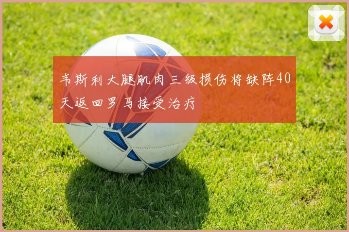 韦斯利大腿肌肉三级损伤将缺阵40天返回罗马接受治疗